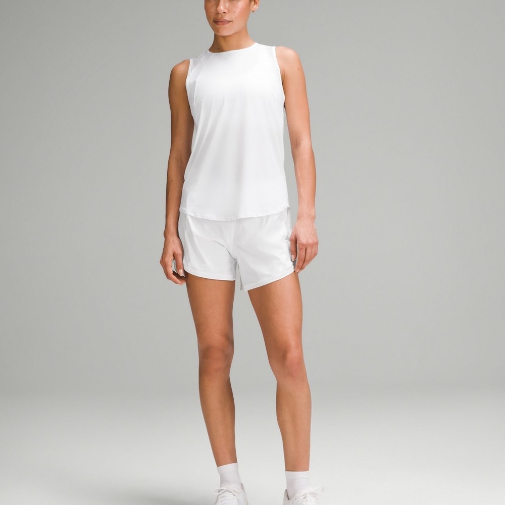 White Sleeveless Lululemon Top